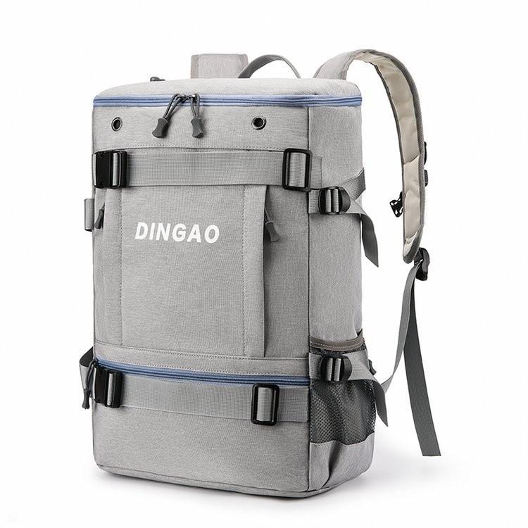 

Stylish Men s Multifunctional Oxford Cloth Backpack Large Capacity Lightweight Travel Bag Suitable For Outdoor Activities High School Students сірий колір