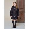 The Coffee Bean   Tea Leaf Navy Ribbon Quilting Coat Ba12ct01nv