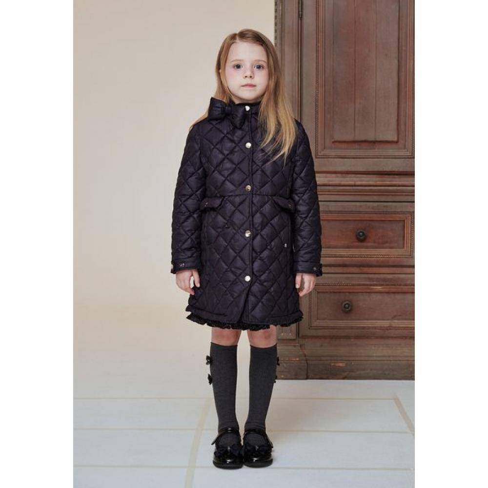 The Coffee Bean   Tea Leaf Navy Ribbon Quilting Coat Ba12ct01nv