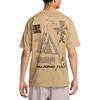 Nike Letter Quick-Dry Loose Short Sleeve T-Shirt Men Tops Beige HJ0797297