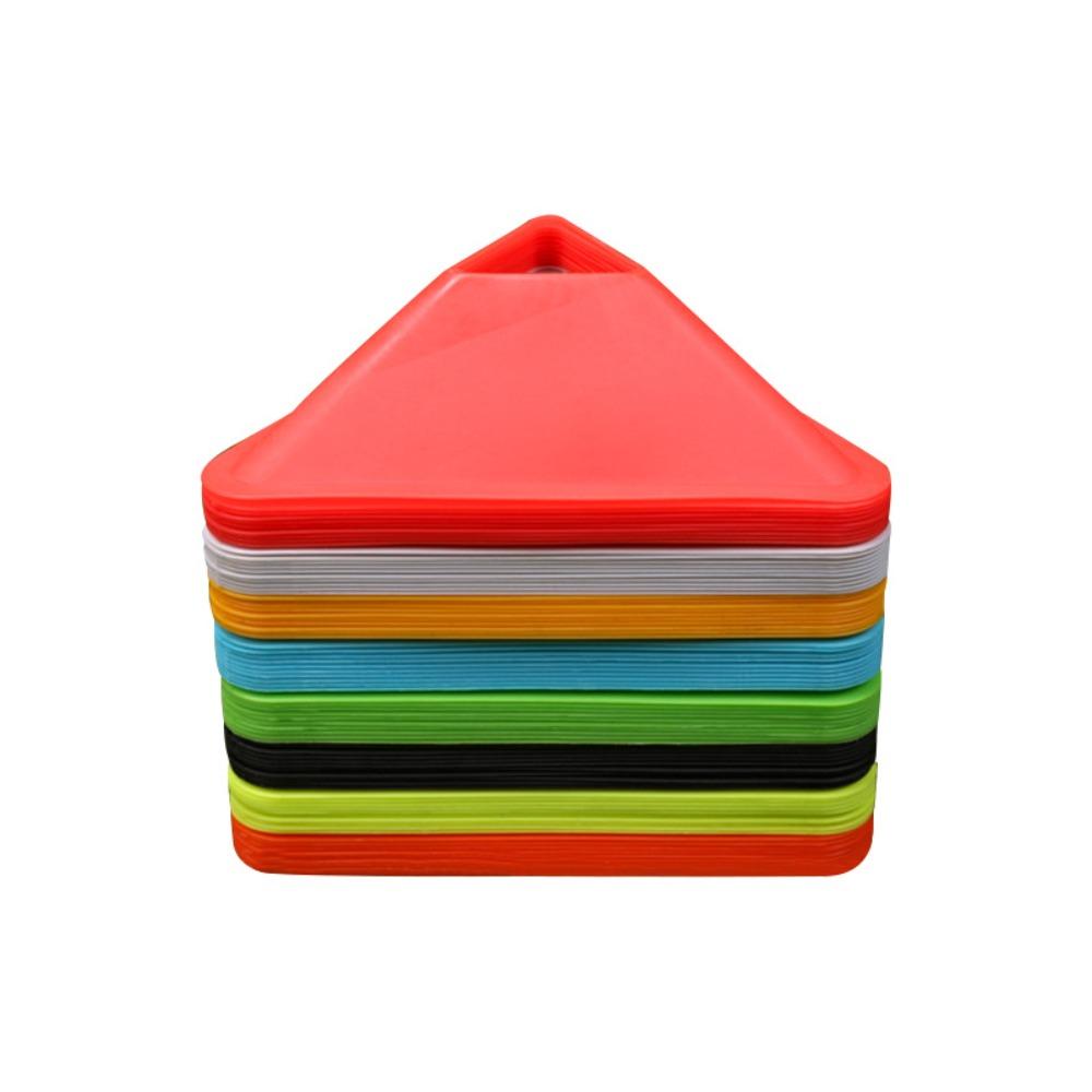 5PCS Speed Training Football Triangle Logo Plate Marker Football Triangle Disc  Football Filed