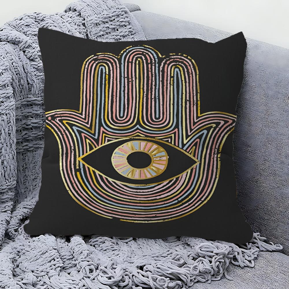 Blue Lucky Eyes Office Cushion Pillowcase Car Cushion Cover45X45CM Lumbar Pillowcase Sofa Pillowcover