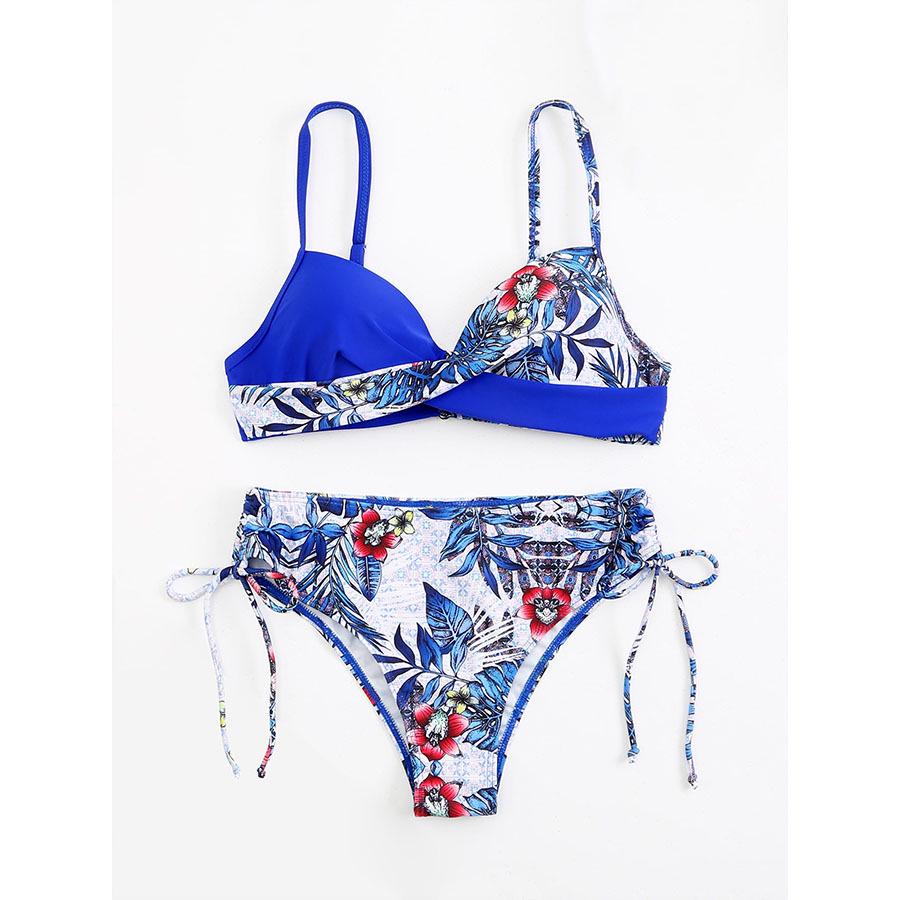 Sexy European and American Hard Cup Underwire Bikini Swimsuit for Women