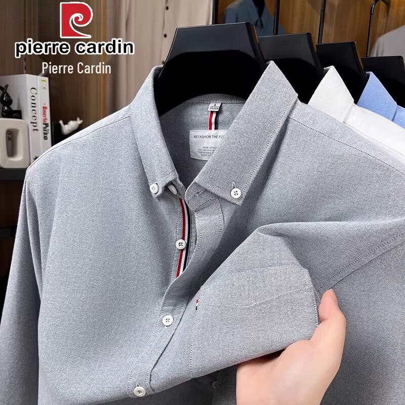 Pierre Cardin Men's 100% Cotton Brushed Long-Sleeve Shirt with Pocket