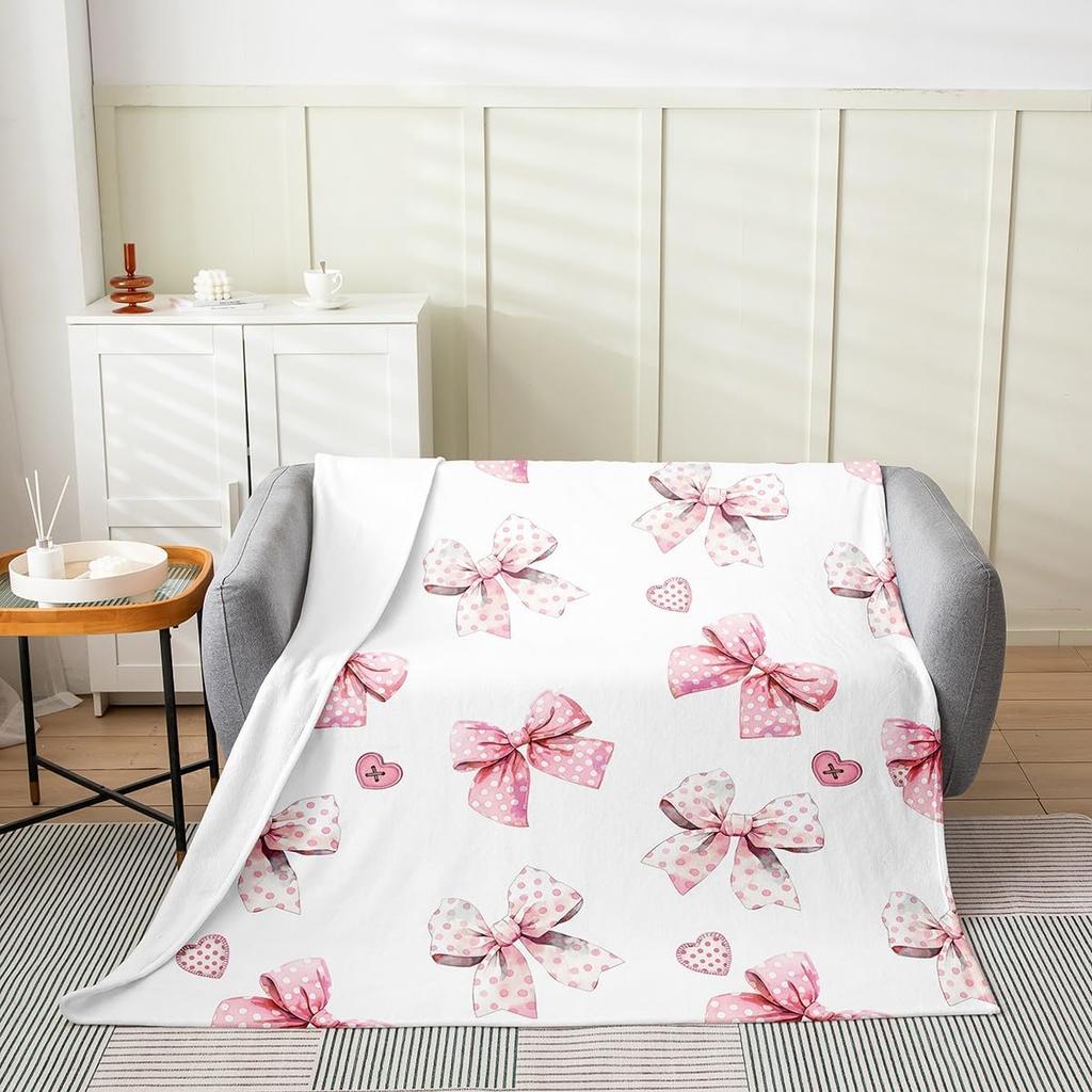 Pink Zebra Print Blanket Soft Fleece Throw Cozy Living Room Decor Animal Pattern Bed Cover Fashion Home Textile