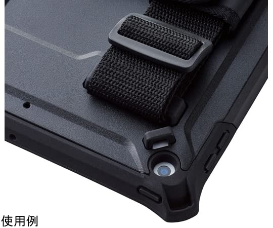 Elecom ZEROSHOCK Full Protection Case for iPad 9th/8th/7th Generation, Shockproof, with Shoulder Strap, Black, TB-A21RHVBK