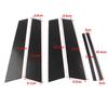 6Pcs Exterior Door Window B Pillar Post Cover Trim For Alfa Romeo Giulia 2017-21