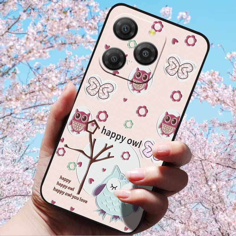For Blackview Shark 9 5G Cases 3D Relief Flower Emboss Soft Silicone For Blackview Shark 9 5G 3D Cartoon Back Cover Cases Shark9