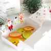 10pcs Merry Christmas Kraft Paper Candy Box Cartoon Cookie Gift Box Packaging Bag 2025 Christmas Party Decoration Xmas Navidad