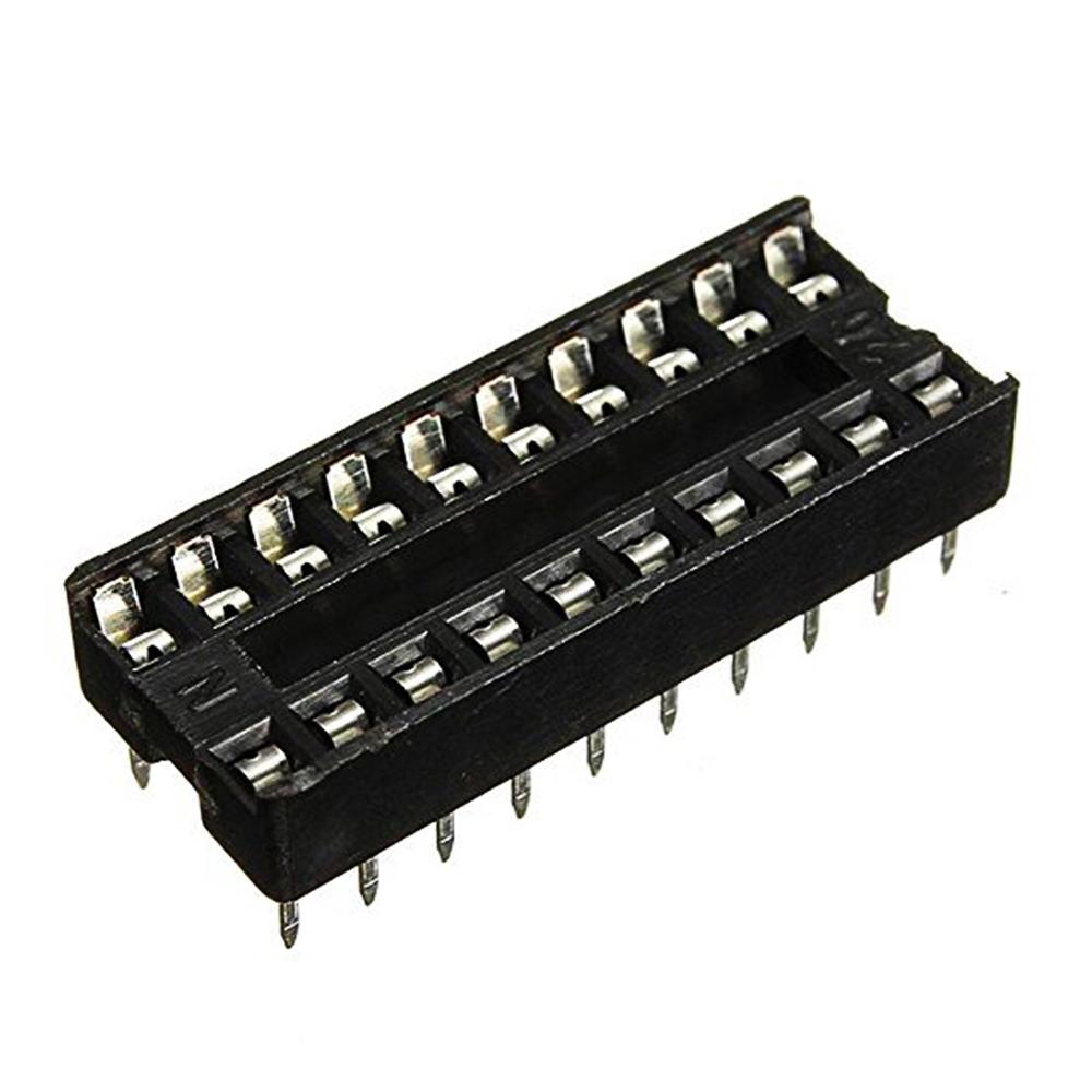 

50 шт., 20-контактный адаптер DIP IC, разъем под пайку, шаг двойного протирающего контакта