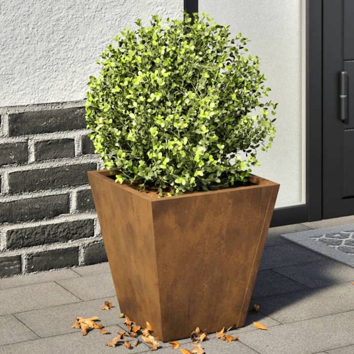 VidaXL Planters 2 Pcs 30x30x30 Cm Corten Steel, Outdoor Planter, Flower Box, Garden Box, Planter of 851051