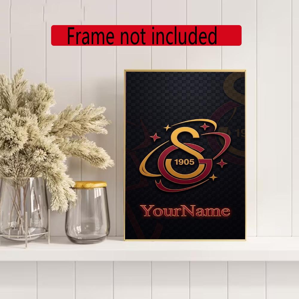 Galatasaray Customize Text Diamond Painting Round Diamond Mosaic Suitable For Beginners Diamond Painting Rhinestones Gift Frameless
