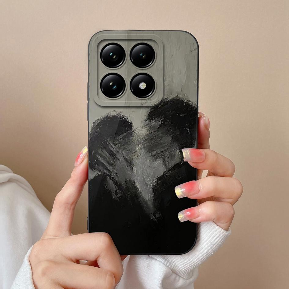 Weiche neue Hüllen für Xiaomi 14T 15 Pro Capa Hübsche Wolkenblumen Stilvoller Schutz aus flüssigem Silikon Langlebiger Anti-Tropfen für Xiaomi Shell Back Covers