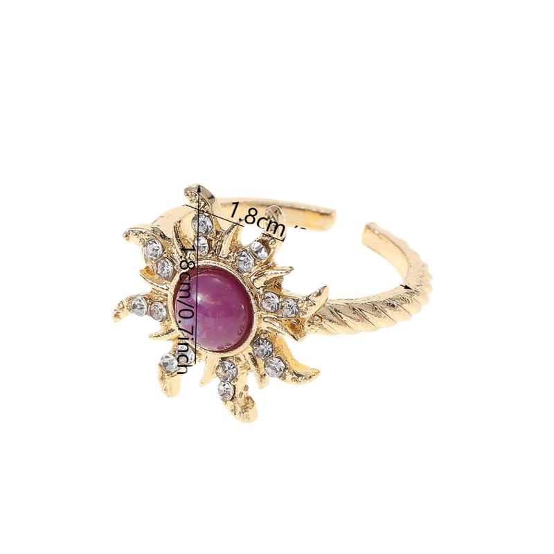*Fashion Sun Shape Pendant Necklace Inlaid Crystal Rhinestone Ear Drop Bracelet Ring For Women Daily Party Wedding Wear Jewelry