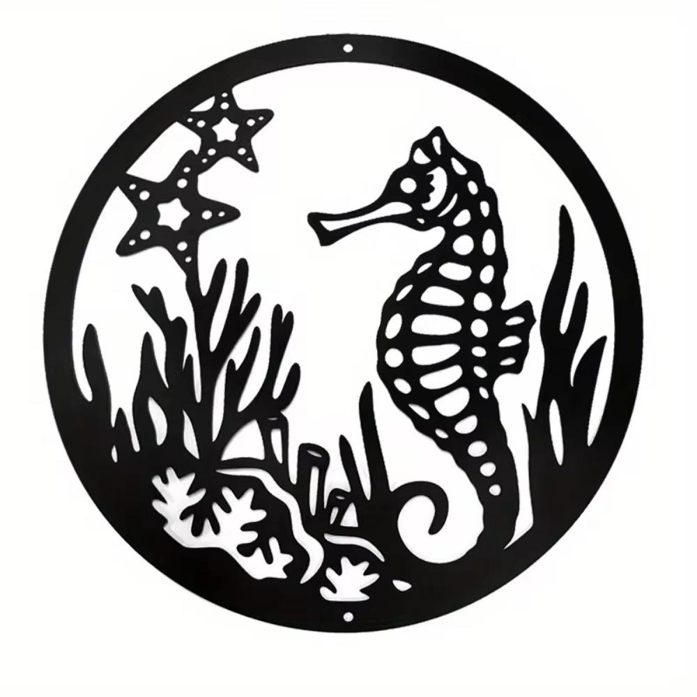 Meereslebewesen Wandbehang Heimdekoration. Ideale Zimmerdekoration für Badezimmer, Küche oder Terrasse. Bereit zum Aufhängen und verleihen Sie eine maritime Note