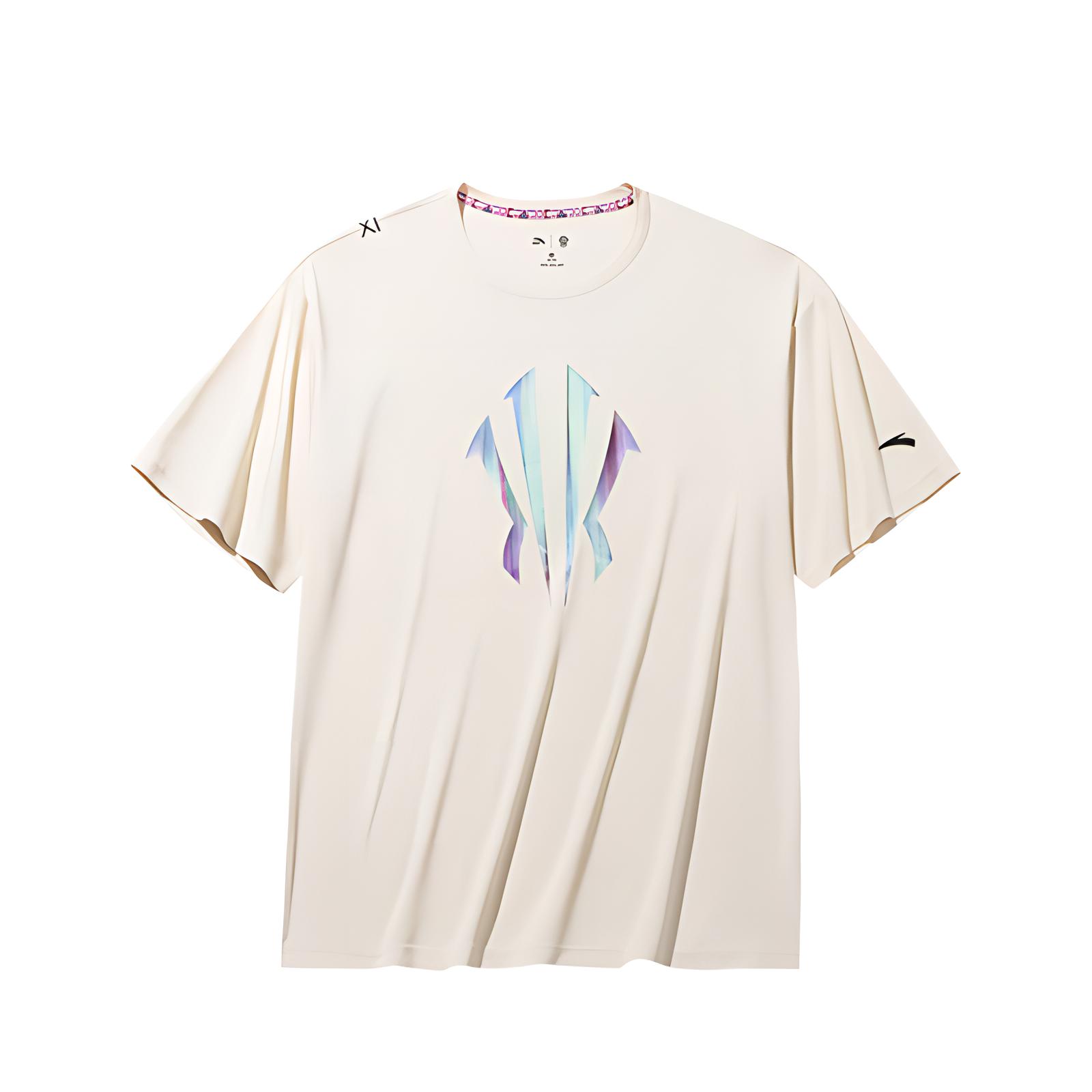 

Anta Футболка с круглым вырезом и надписью Kyrie Irving Series, удобная, универсальная, дышащая, с коротким рукавом, унисекс, цвет «лунный свет-белый» 172431108-1 2XL