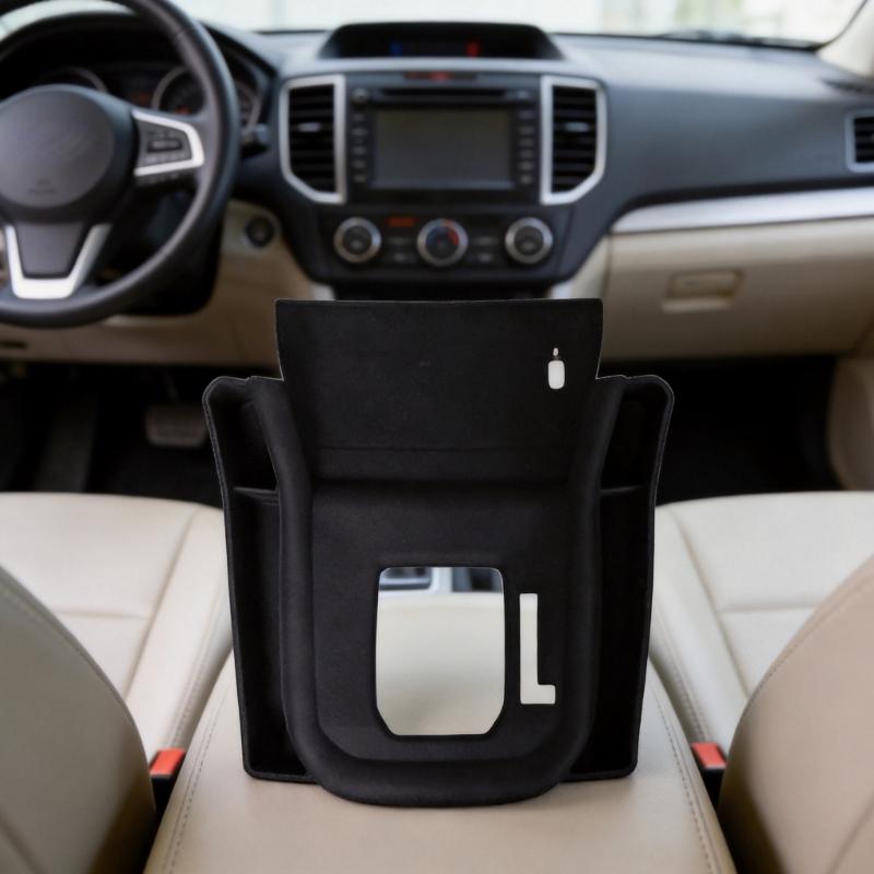 Sturdy Rubber Transmission Console Mat Having Compartment Precisely Suiting 25 SUV Right Hand Drive Models