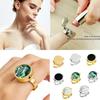 Anello Elegante per Conservare il Burrocacao Design Regolabile per Conservazione d'Emergenza Gioiello per Dita Accessorio Moda Portatile