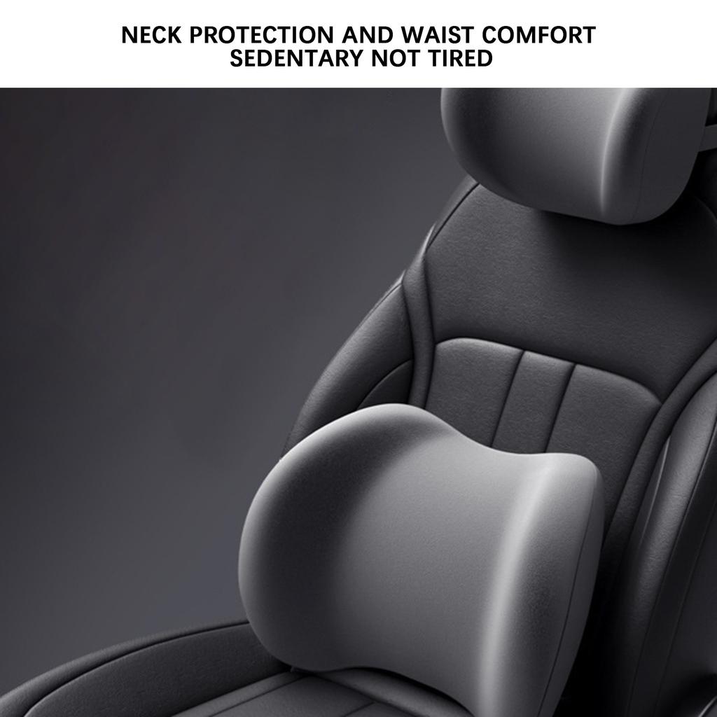 Memorys Foam Headrest For Driving Breathable Ergonomic Car Cushion Set For Office Chair