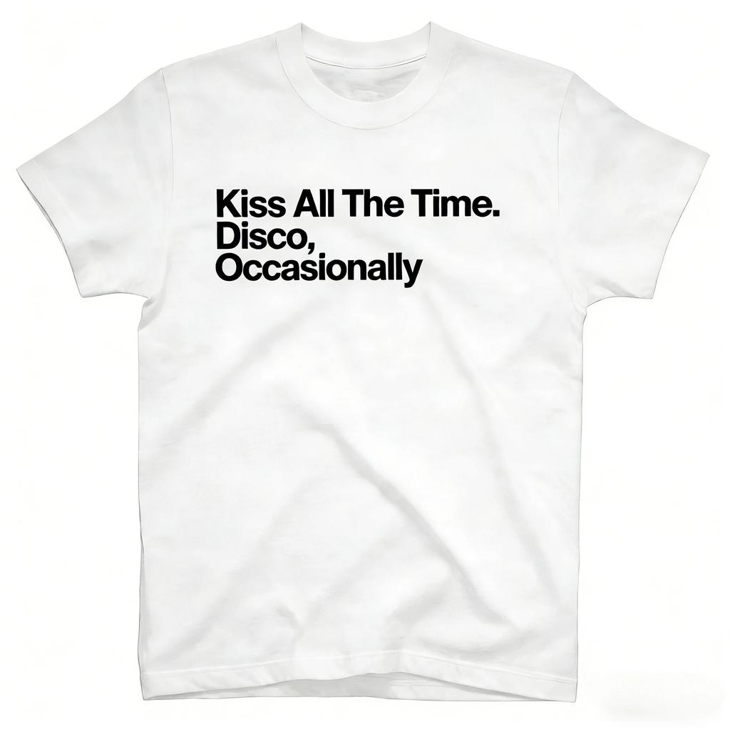 Kiss All The Time Disco Occasionally Harry Styles Album Unisex cotton Shirt Summer O-Neck Short Sleeve Tshirt