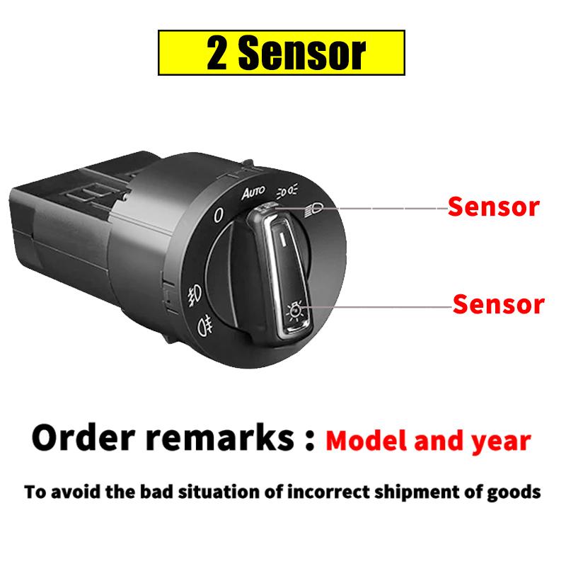 Auto Headlight Switch For VW Passat B5 B7 Transporter T5 Tiguan Jetta Mk6 Golf 4 6 Head Light Lamp Auto-Switch Sensor Accessory