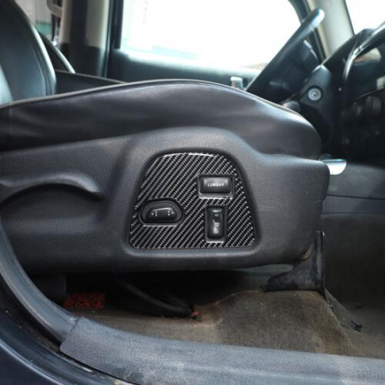 Carbon fiber Seat adjustment switch panel Sticker For Hummer H3 2005-09