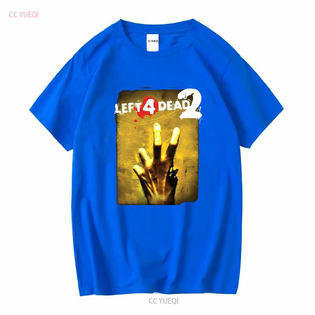 Left 4 Dead 2 Black T Shirt 2009 Valve Corporation L The Core vintage Washed Top For Everyday Wear streetwear graphic Casual