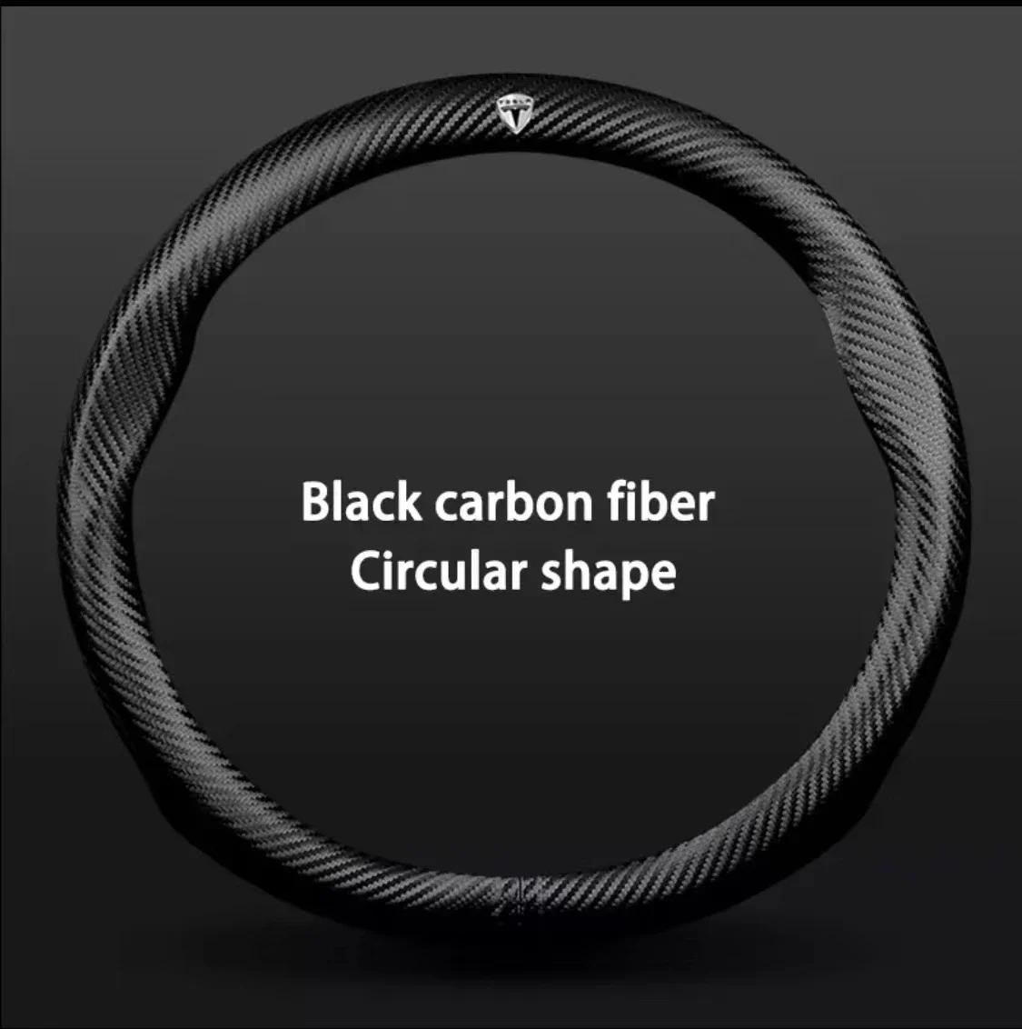 

38cm Anti-Slip Leather Steering Wheel Cover for Tesla Model 3/Y/S/X Roadster 2019-2025 Auto Interior Steering Wheel Accessories