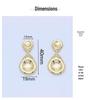S925 Silver Needle Minimalist Geometric Dangle Earrings - Glossy, Fashionable, Luxurious, Real Gold Color Retention.
