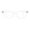 Versace Full Frame Design Cat Eye Optical Frame Women's Transparent 20564827 VE3364U-Transparent Color 52