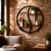Circular Wall Shelf Decorative Round Sturdy for Office