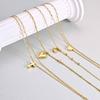 Stainless Steel Anklets Bracelet for Women, Flower Heart Seashell Charms Layered Anklets, Waterproof Gold Plated Anklet