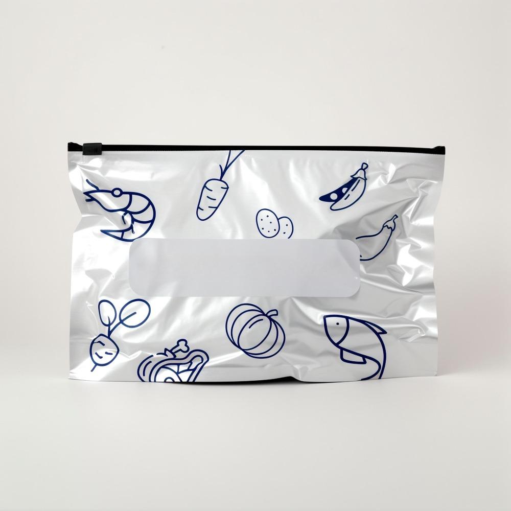 

Пакеты из алюминиевой фольги для хранения продуктов, многоразовые, для заморозки, с застежкой-молнией, для мяса, овощей, герметичные, сохраняющие свежесть Large - 20 pieces