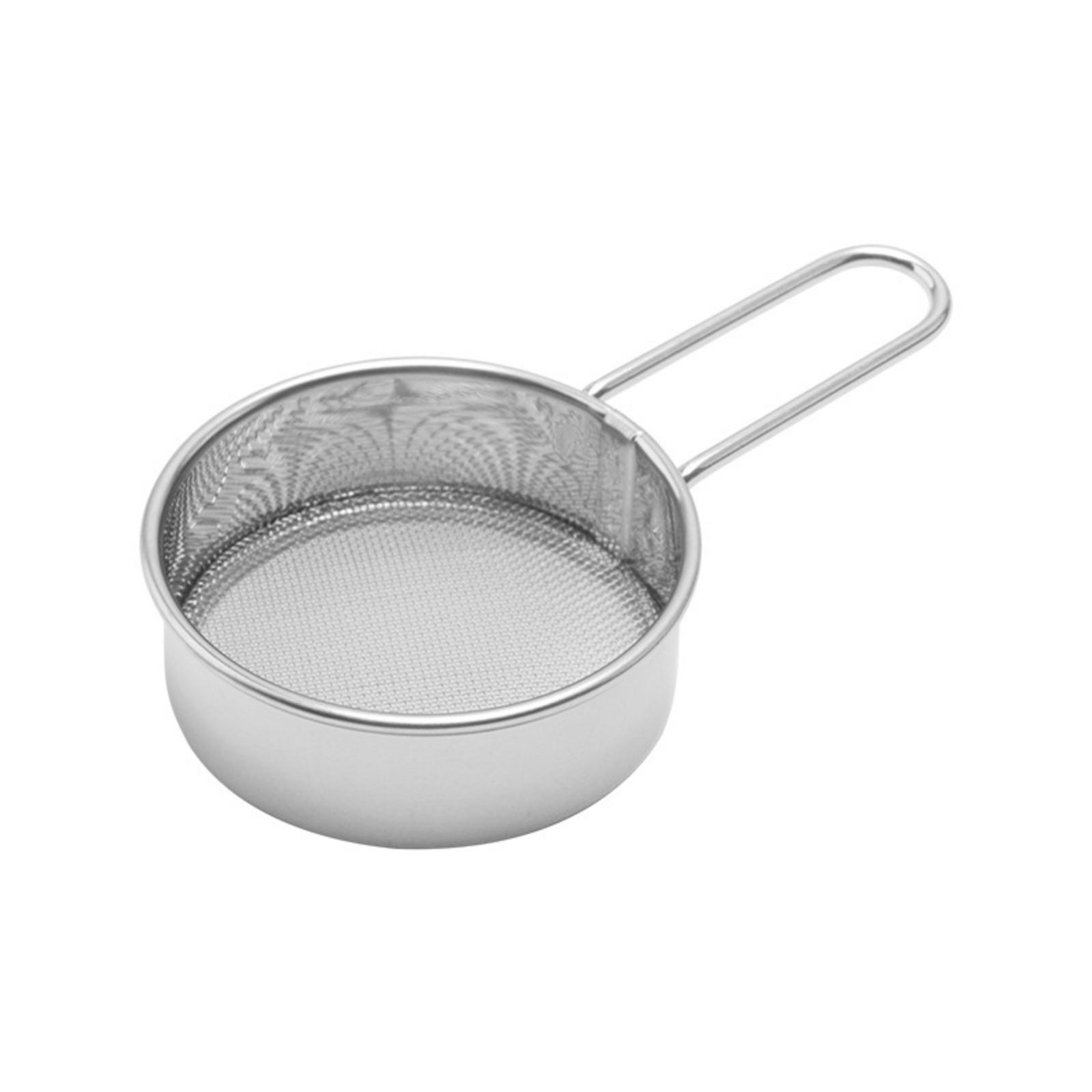 304 Stainless Steel Flour Sieve, Household Fine Sugar Powder Sieve, Soy Milk Sieve, Baking Handheld Flour Sieve One Size