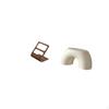 TV Remote Organizer Storage Box with Compartments And Shoe Change Stool Footrest Anti Slip Ottoman