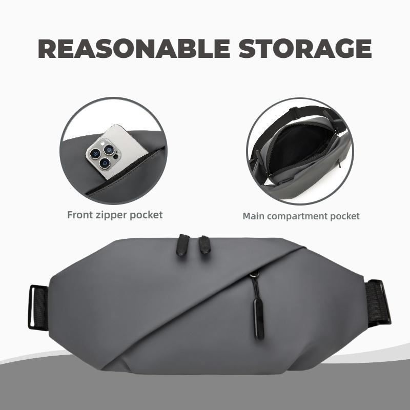 Fashiable Men's Chest Bag Sports Waist Bag Suitable for Sports Mountaineering Daily Life and Other Scenarios