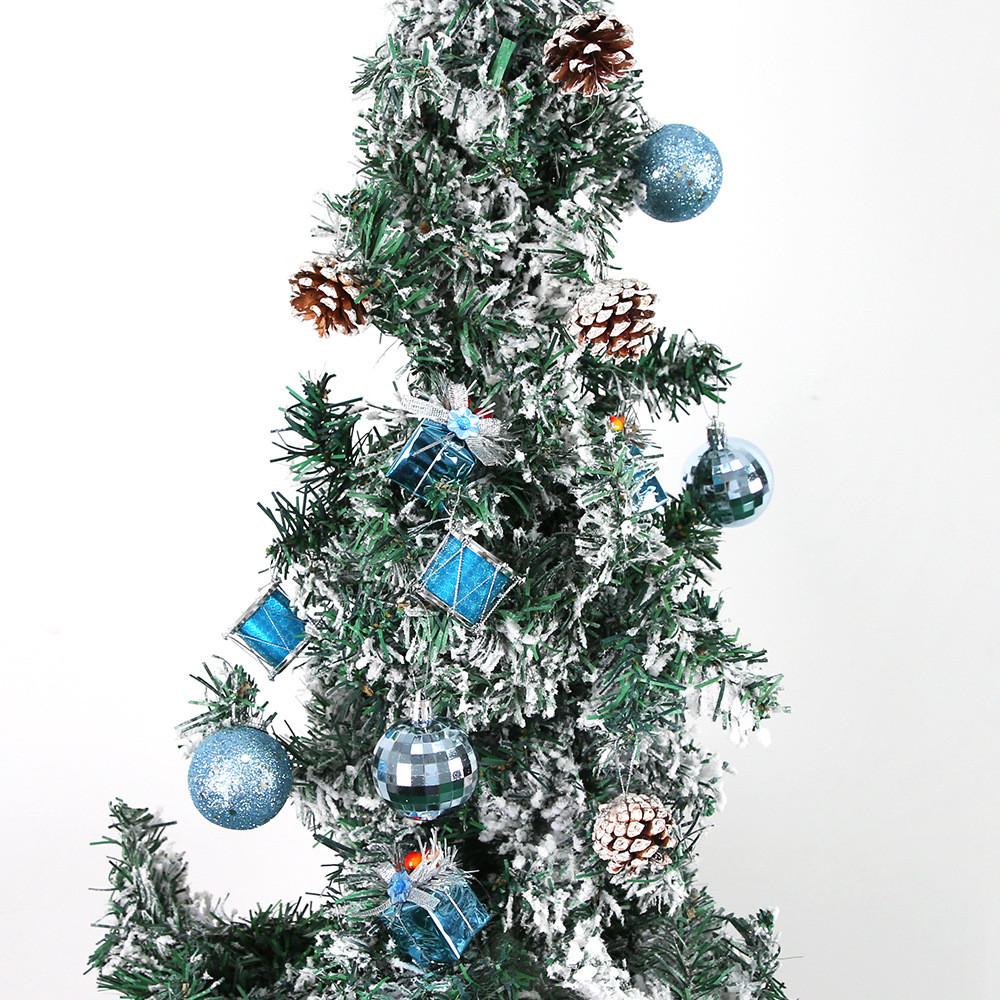 Fröhliche Weihnachtsornamente Kollektion mit bunten Glocken und Tannenzapfen Geschenkset