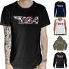 BSA Camouflage Logo T Shirt - British Motorcycles Biker Cafe Racer Motorbike
