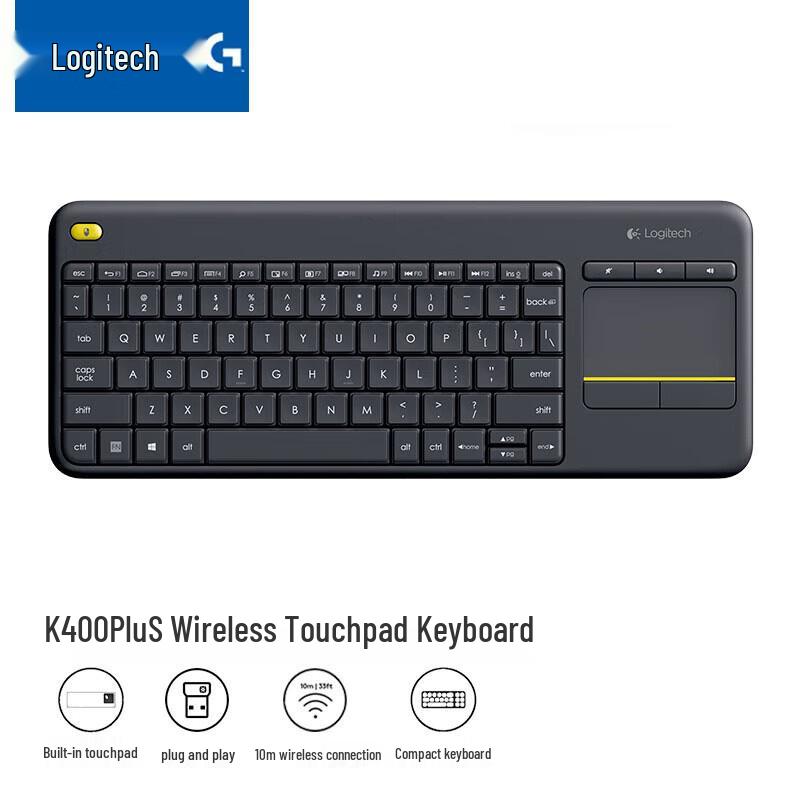 

Logitech K400 Plus Wireless Touch Keyboard