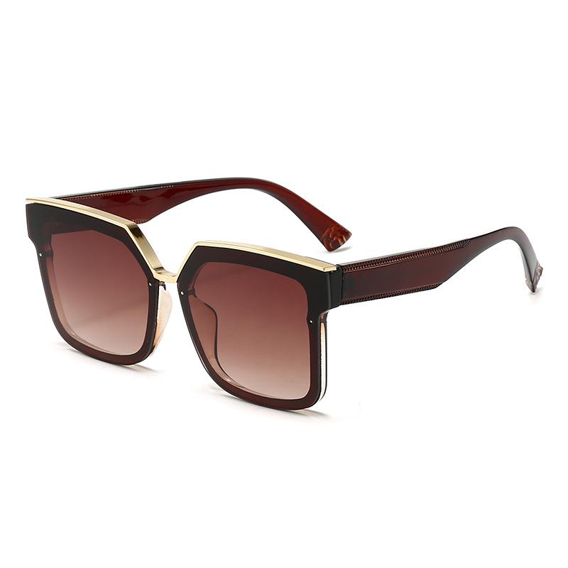 Large Frame Sunglasses Women Round Face Net Red With The Same Frame Sun Protection Face Small Anti-uv Trend Sunglasses