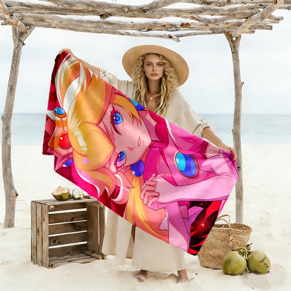 Princess Peach Beach Towel for Beach Travel Soft Erfect for Travel Beach Swimming Outdoor Accessory Perfect Gift for Women/Men
