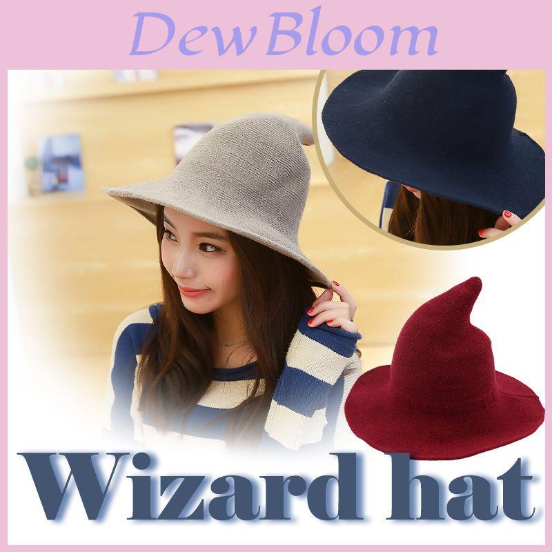 Elegant Wool Blend Women's Halloween Witch Hat Perfect For Costume Celebrations