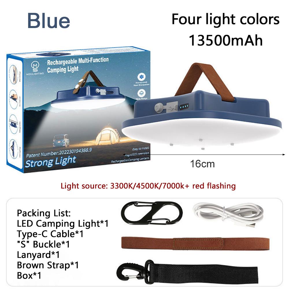 13500mAh Rechargeable Camping Light Waterproof For Outdoor Camping Climbing Fishing Hiking Convenient Illumination Luminaries
