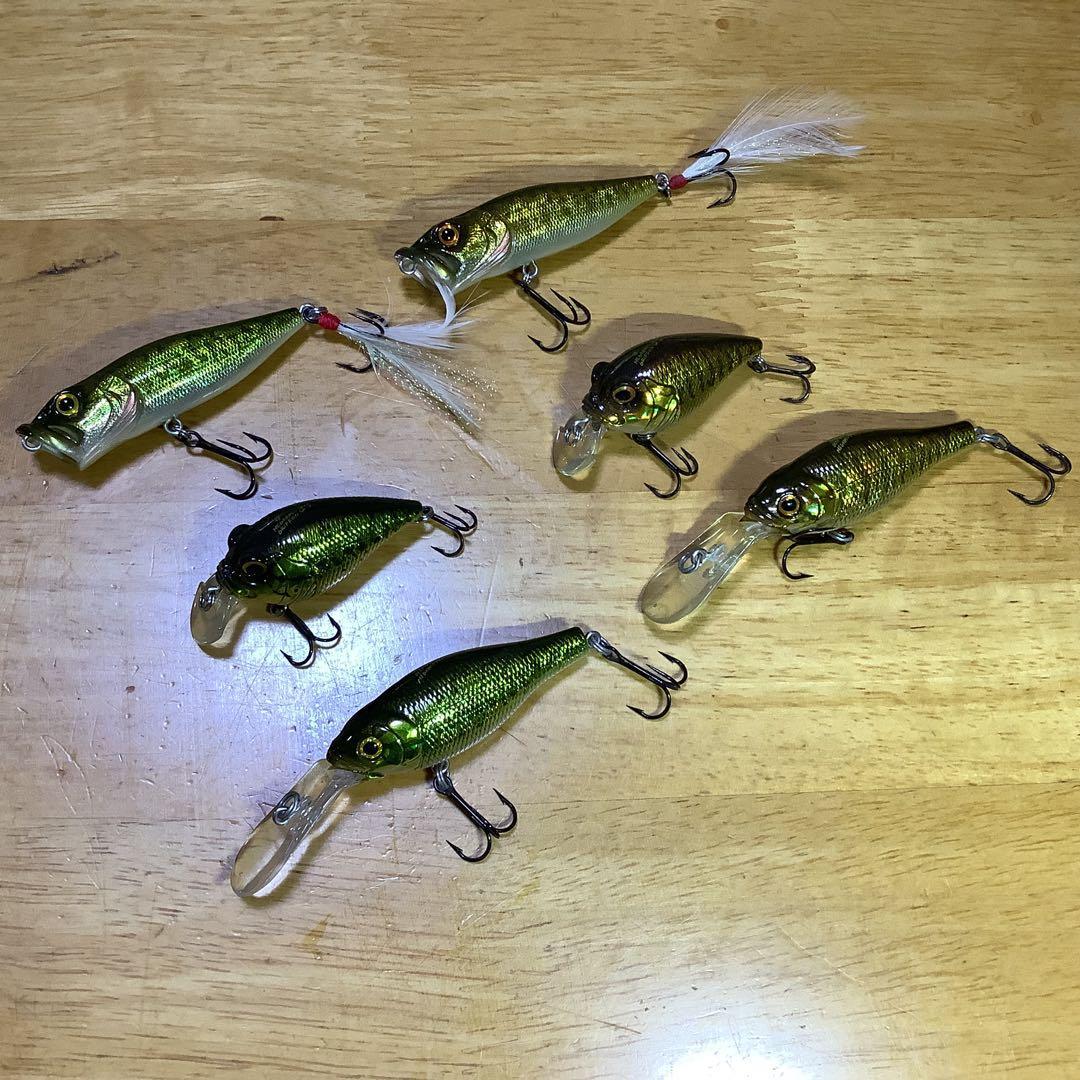 Used Megabass POP-X, Griffon, DEEP-X100 2 colors 6 piece set