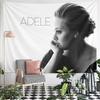 Cozy Singer Profile Text Gray Portrait Wall Tapestry, Gray Fresh Look, Ideal for Nursery Playroom and Reading Corner with Fun with Tone