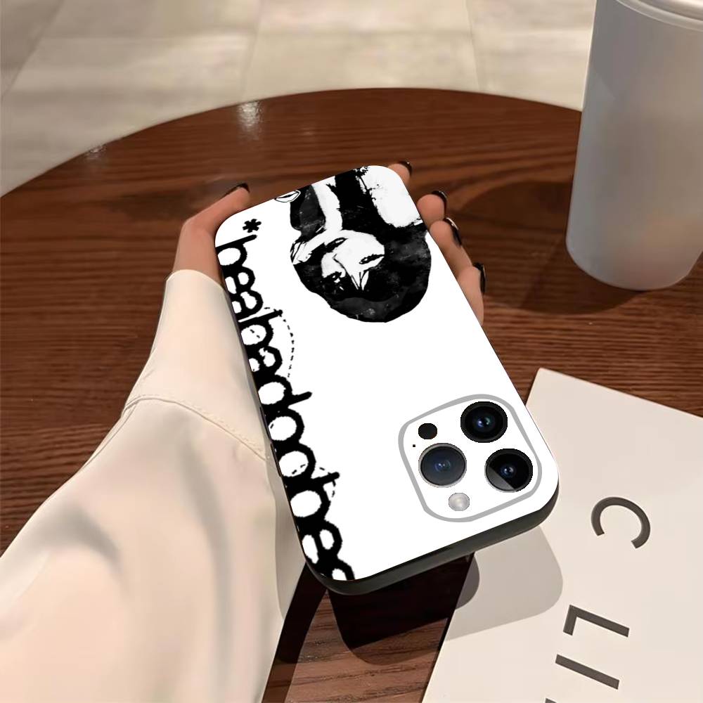 

B-Beabadoobee Phone Case For iPhone 17,16,15,14,13,12,11,Pro,X,XS,Max,Plus Soft Black Cover iPhone12