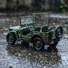 1:18 Willys Mb Exército dos EUA Segunda Guerra Mundial Jeep Militar 4x4 Off-Road Militar Veículo de Comando Liga de Metal Fundido Modelo Colecionável Carro Hobby Presentes