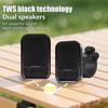 Sxhlseller Wearable Bluetooth Speaker, Portable Speaker with Built-in Clamp, 3W HD Sound, IPX7 Waterproof, Magnetic Mount, 5.4" Speed, for Cycling, Gy