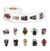 500 Stickers/roll Toilet People Creative Tape DIY Decorative Material Notebook Guitar Manual Tape