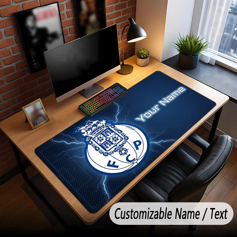 Large Mouse Pad FC Porto Print Custom Name Text Desk Mat for Office Gaming